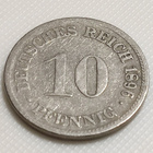 Saksa 10 Pfennig 1896D - pikkukuva 3