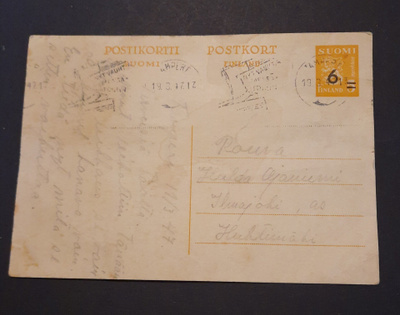 M30 6= Ehiö/kirjekortti Tampere 19.3.47