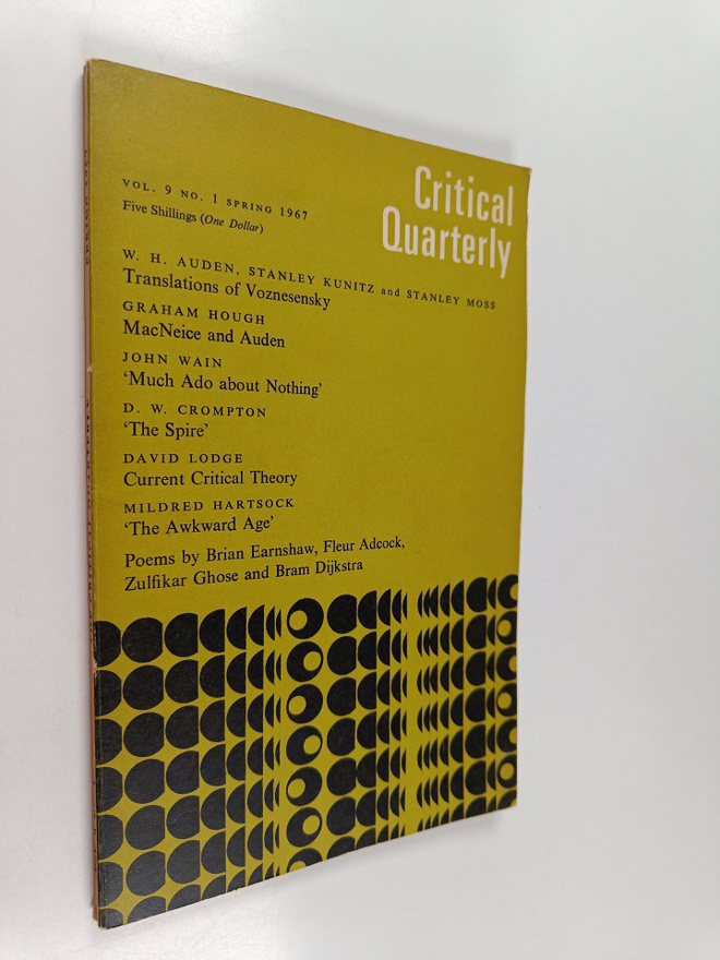 The Critical Quarterly vol. 9, no. 1 Spring 1967