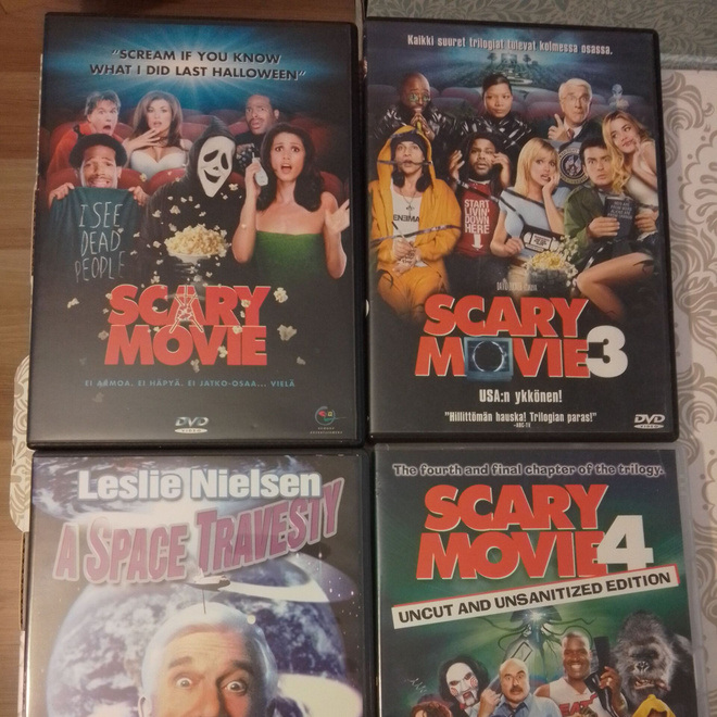 Scary movie 1,3,4 & a spacetravesty
