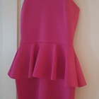River Island taffy pink Peplum Mekko / Juhlamekko - koko 36 - pikkukuva 1