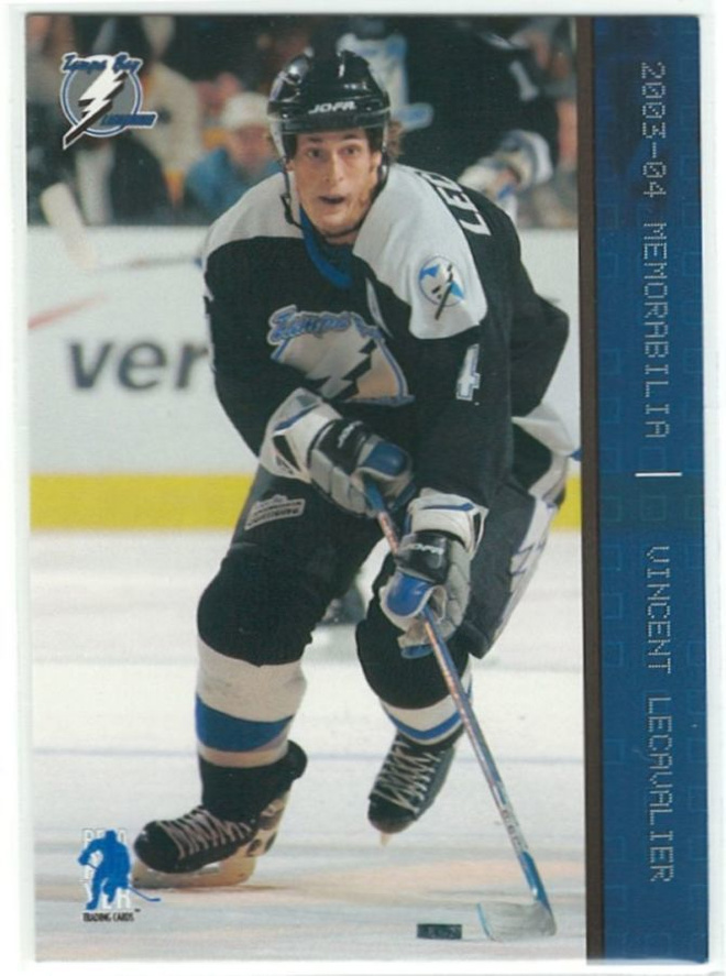 03-04 Bap Memorabilia Sapphire #97 Vincent Lecavalier x/100