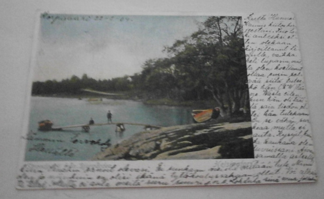 Helsinki, Eläintarhasta, vanha väripk, p. 1904