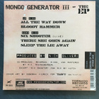 Mondo Generator III - The EP 10" Vinyl - pikkukuva 2