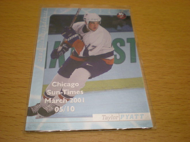 Taylor Pyatt 2000-01 Be A Player Signature Series # 254 Chic