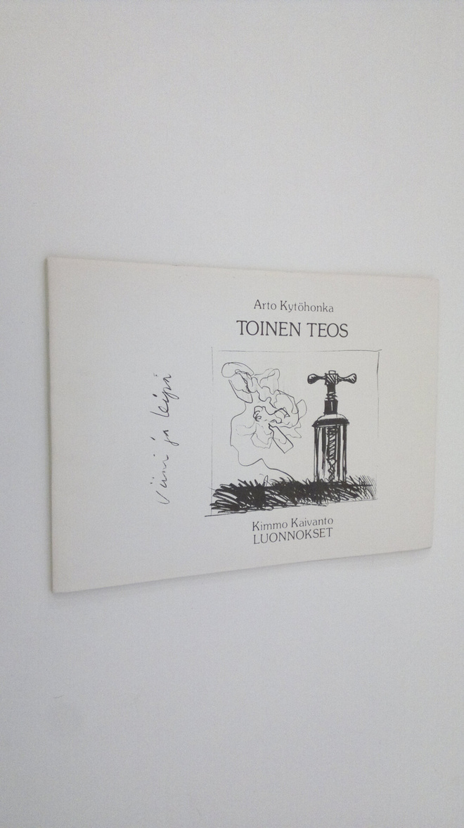 Arto Kytöhonka : Toinen teos (signeerattu)