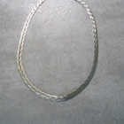Hopeinen kaulakoru 42cm Italy - pikkukuva 1