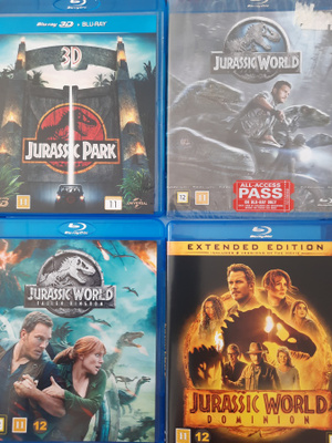 JURASSIC PARK & JURASSIC WORLD  BLU-RAY