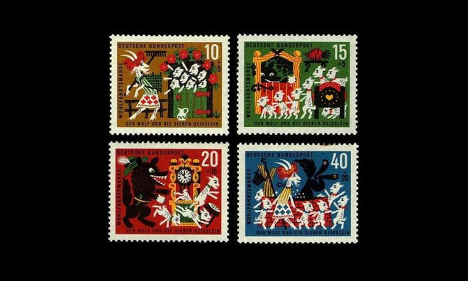 Saksa 408-11 ** Grimmin veljesten satuja (1963)