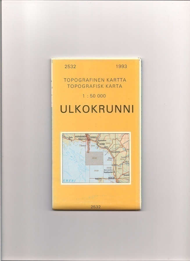 Topografinen kartta 1:50 000 Ulkokrunni