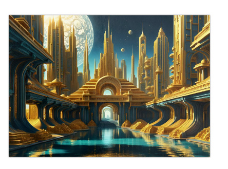 100 kpl uusia Sci-Fi taide julisteita koko A4
