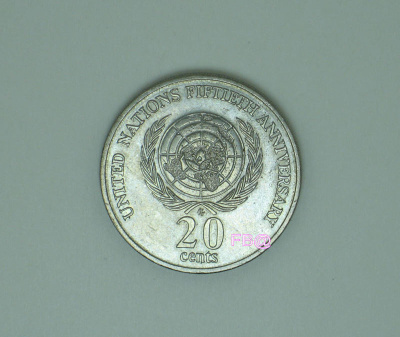 1995 Australia 20c Juhlakolikko, YK 50 vuotispäivä
