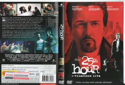 25Th Hour (27 083) k -FI- DVD suomik. edward norton 2002 12