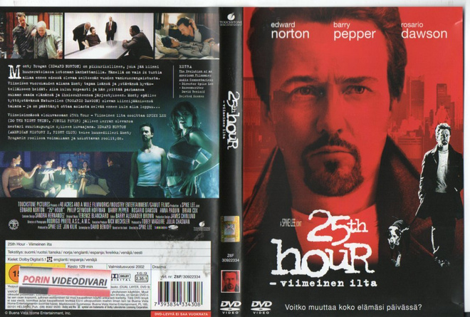 25Th Hour	(27 083)	k	-FI-	DVD	suomik.		edward norton	2002	12