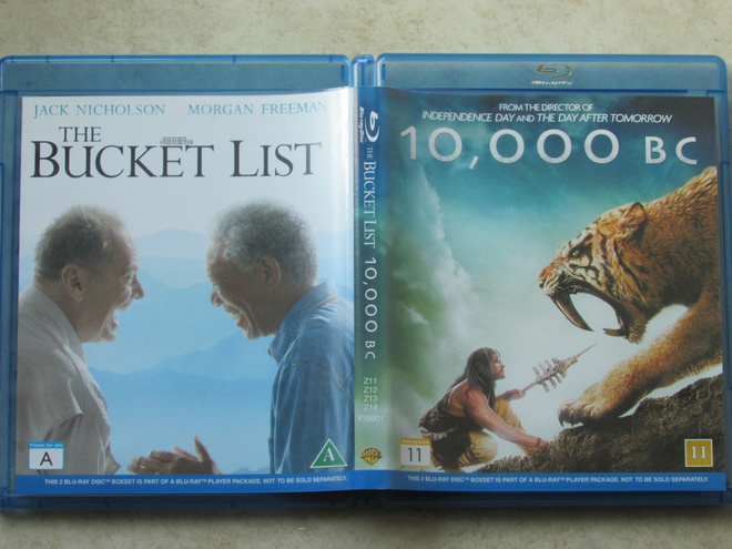 Nyt tai ei koskaan + 10,000 BC, 2 x blu-ray.