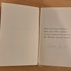 kukkakortti, vanha pieni kulkenut taittokortti, ruusu - pikkukuva 2