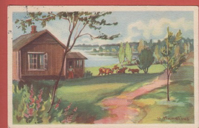 Maasio Maalaistalo järven rannalla