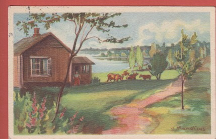 Maasio Maalaistalo järven rannalla