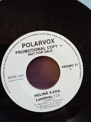 SINGLE- LEVY:  HELINÄ ILKKA  PROMO LEVY