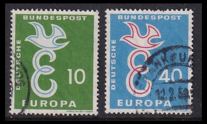 Saksa 295-6 o Europa (1958)