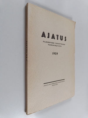 Ajatus 22 : Suomen filosofisen yhdistyksen vuosikirja 1959