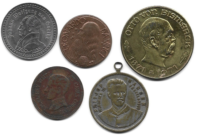 Otto von Bismarck, da Vinci, Goethe, Nansen ja Alfonso