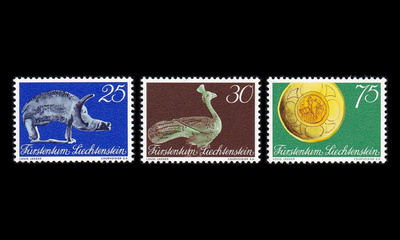 Liechtenstein 536-8 ** Kansallismuseon avajaiset (1971)