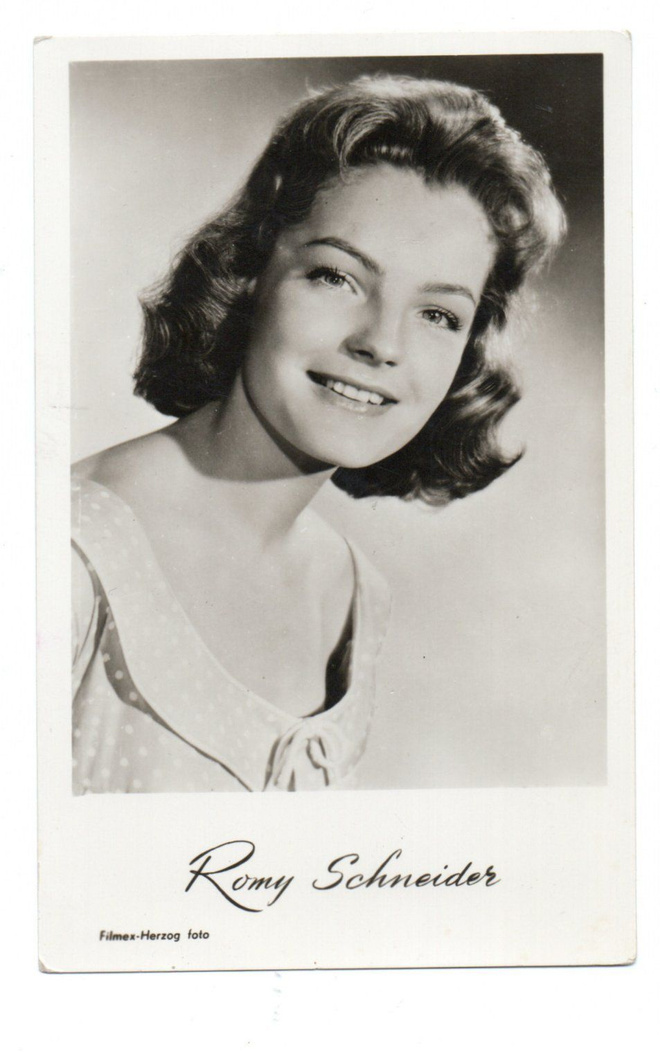 Vanha Postikortti Filmitähti ROMY SCHNEIDER 1938-1982