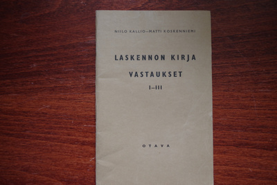 Laskennon kirja - vastaukset I-III (1941)
