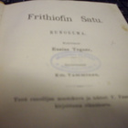 Esaias Tegner : Frithiofin satu ( 1 p. 1885 ) Sis.postikulut - pikkukuva 2