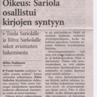Tuula Sariola: Murha Sammatissa sid.kp 1.p 1989 KATSO!! - pikkukuva 2