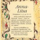 kortti ** Etunimi Anu Tuomas Hannu ym. - eril. joulukuulta - pikkukuva 2