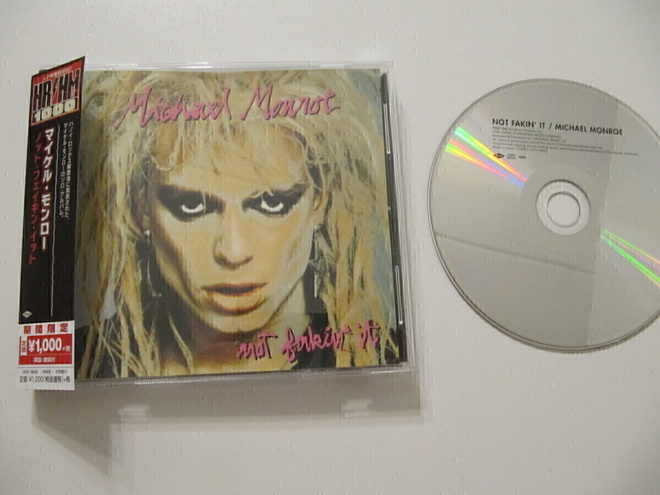 Michael Monroe Not Fakin' It Japani CD OBI Hanoi Rocks
