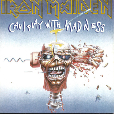 IRON MAIDEN: Can I Play With Madness / Black Bart  7" kannet