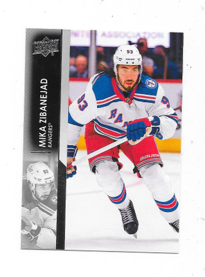 2021-22 Upper Deck #373 Mika Zibanejad , New York Rangers