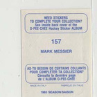 Mark Messier 83-84 OPC Sticker #157 - pikkukuva 2