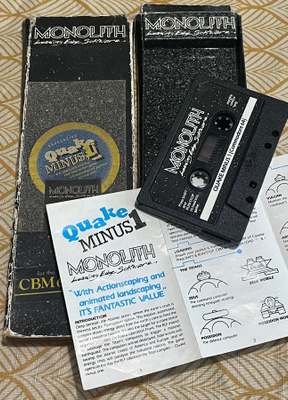 Quake Minus 1 C64 kasetti CIB