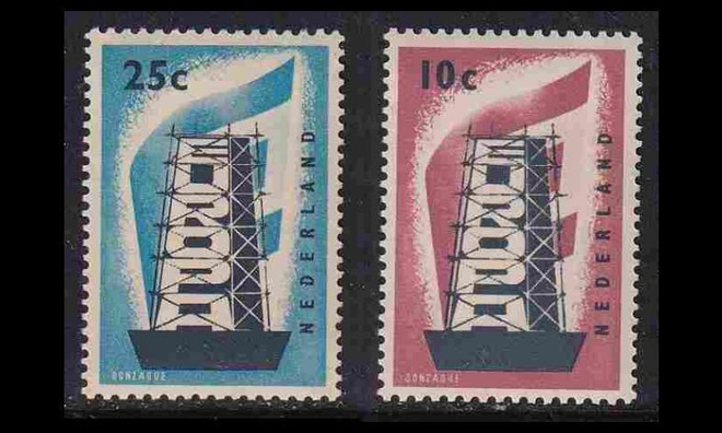 Alankomaat 683-4 * Europa (1956)