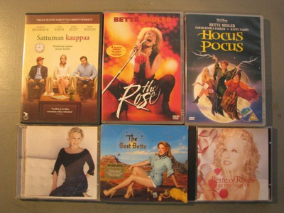 BETTE MIDLER ( Elokuvat & cd:t )