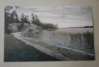 Helsinki, Seurasaari, portaat kalliolle, p. 1915 + sensuuri
