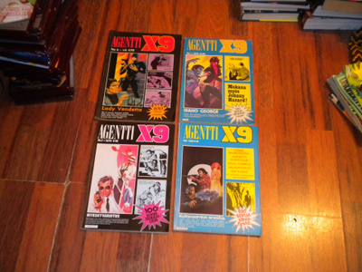Agentti X9  4kpl 1975,2x 1979,1980 sarjakuva