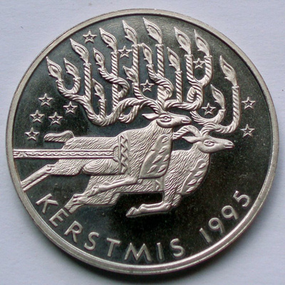 Alankomaat 5 ECU Kerstmis 1995
