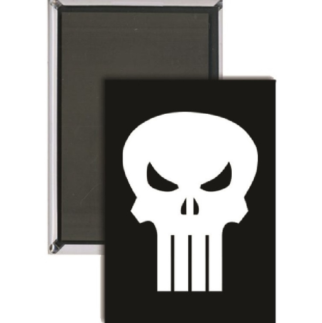 PUNISHER LOGO MAGNET	(45 377)	5x8cm, jääkaappimagneetti