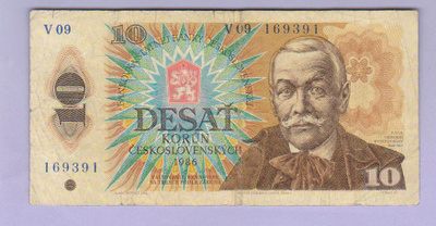 Tšekkoslovakia 10 Korun v.1986 P-94