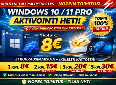 Windows 10 / 11 Pro – Aktivointi heti