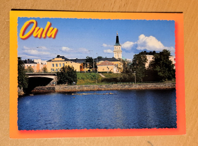 Oulu, kaupunkia mereltä päin, kulkematon