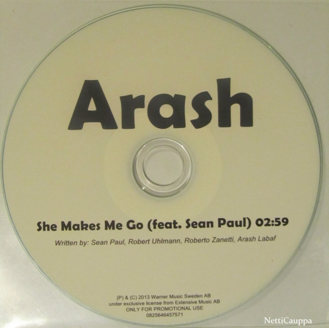 Arash Feat. Sean Paul • She Makes Me Go PROMO CDr-Single