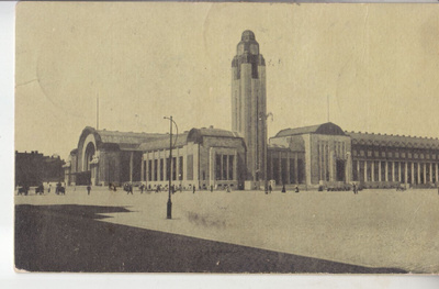 Helsinki rautatieasema kortti 1924