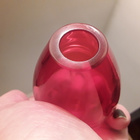 Pieni punainen lasi vaasi - pikkukuva 3
