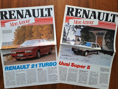 Renault Mon Amour -lehtiset -87-88